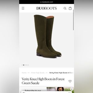 DUO boots Olive or military green color. Size 38. In excellent condition.